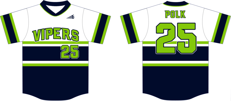 Vipers (Polk) Custom Hexaflex Baseball Jersey #J3C