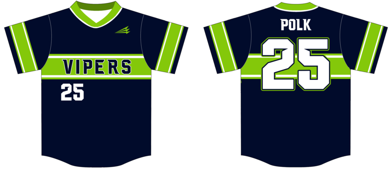 Vipers (Polk) Custom Hexaflex Baseball Jersey #J4B