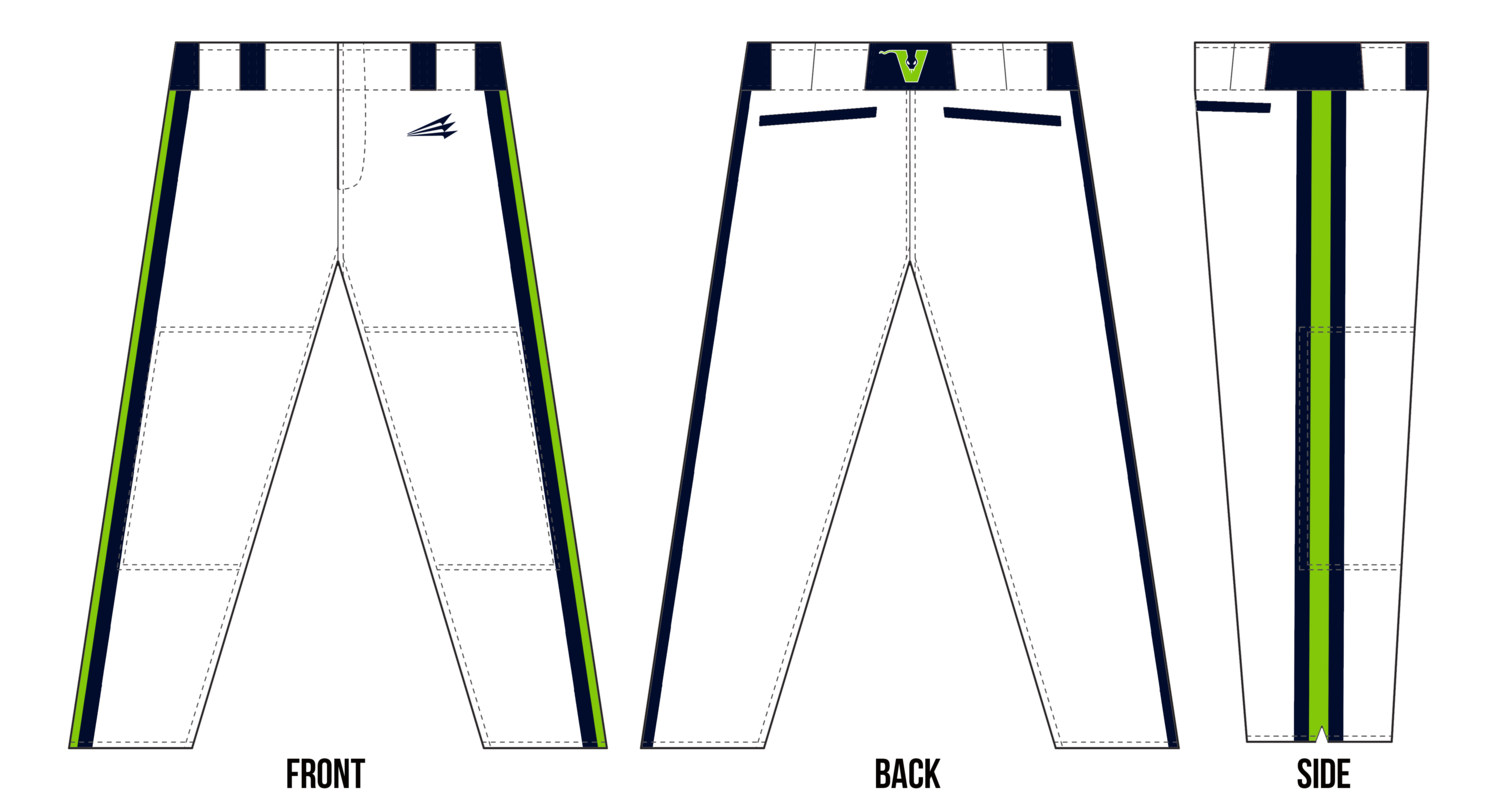 Vipers (Polk) Custom Stacheman Elite Long Baseball Pants #BP2
