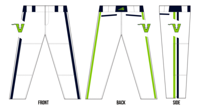 Vipers (Polk) Custom Stacheman Elite Long Baseball Pants #BP3