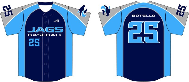 Central Valley Jags Baseball Jersey 1