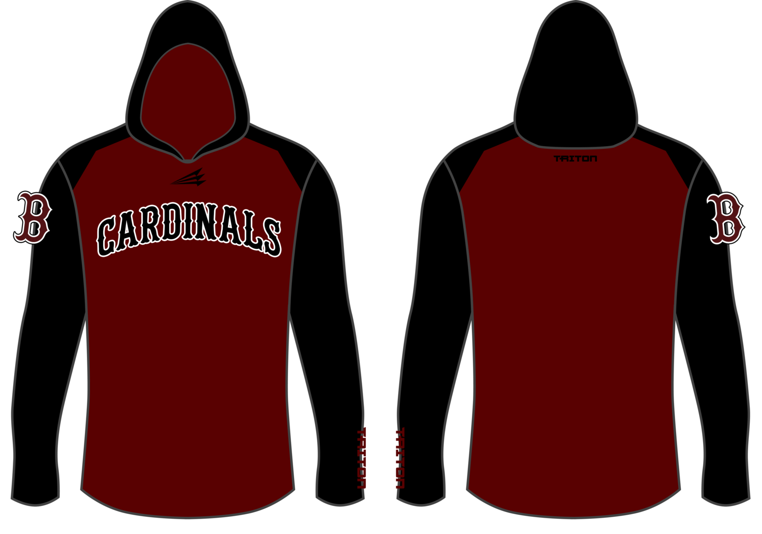 Bern Cardinals Baseball Custom Nano Hood #NH1