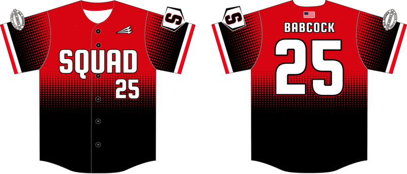 SQUAD (Babcock) Custom Hexaflex Baseball Jersey #J1c