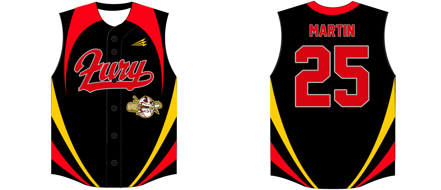 GTX Fury Custom HexaFlex Baseball Jersey #J1b