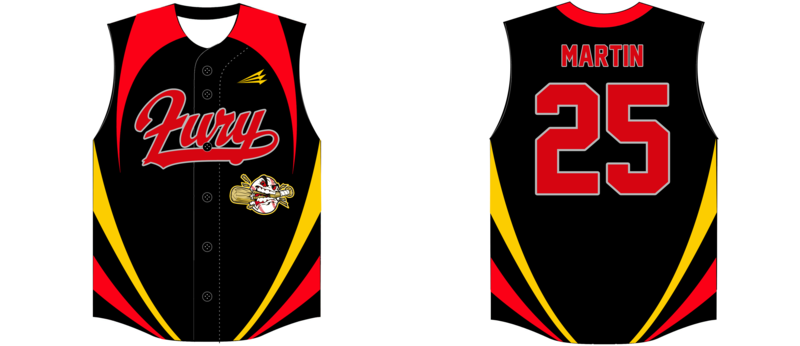 GTX Fury Custom HexaFlex Baseball Jersey #J1b