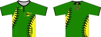 Green Xtreme Softball Clutch Cage Jacket Design #CC2