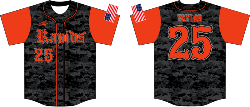Great Miami Rapids Custom NanoDri Baseball Jersey #J2