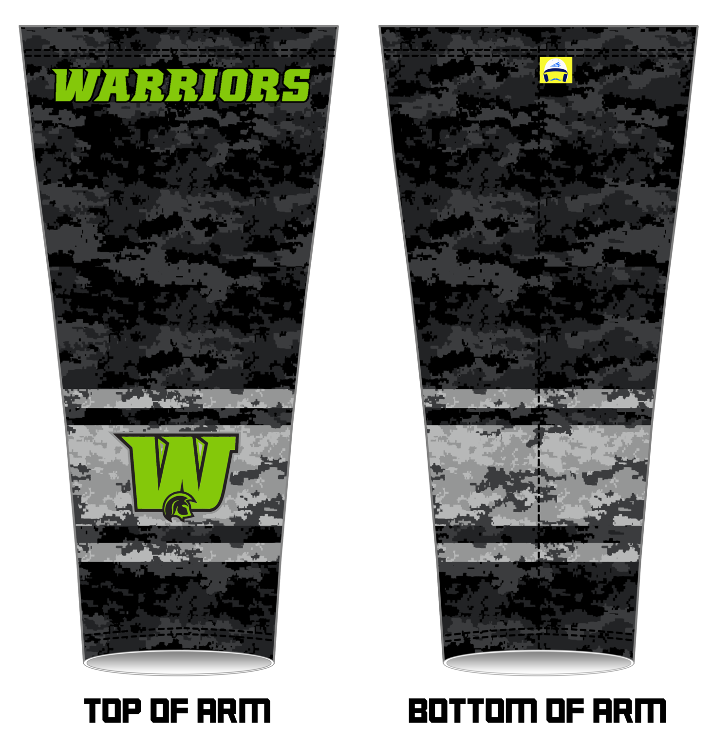 Warriors Baseball Club (Clifcton) Custom Arm Sleeve #AS4