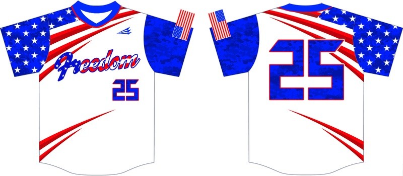 Freedom Baseball Custom Jersey Design #1