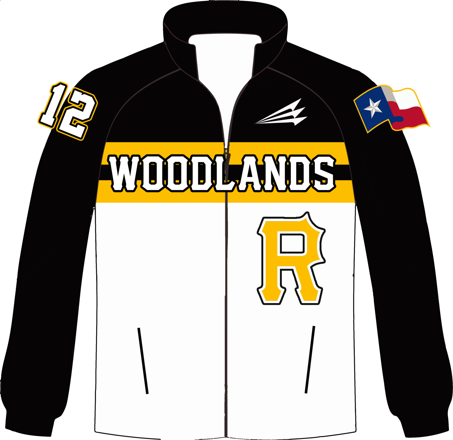 Woodlands Rattlers Baseball Rainproof Track Jacket