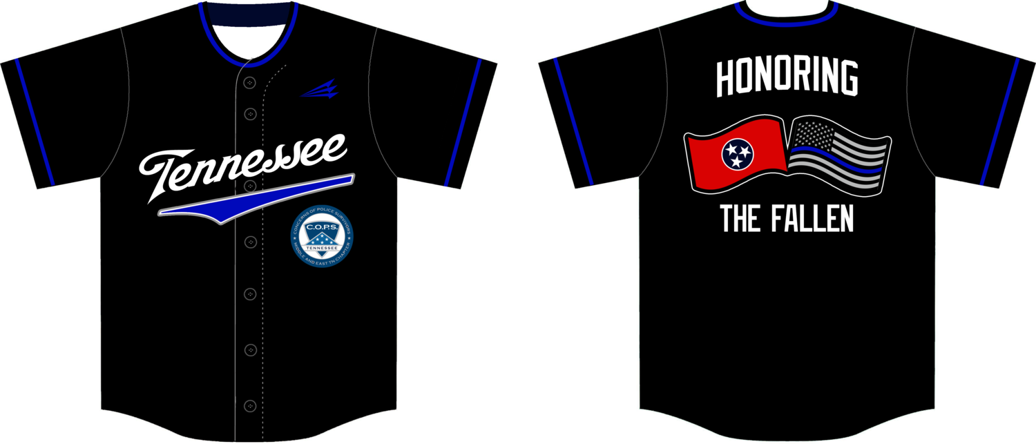 Middle &amp; EAST TN COPS Custom HexaFlex Baseball Jersey #J2C