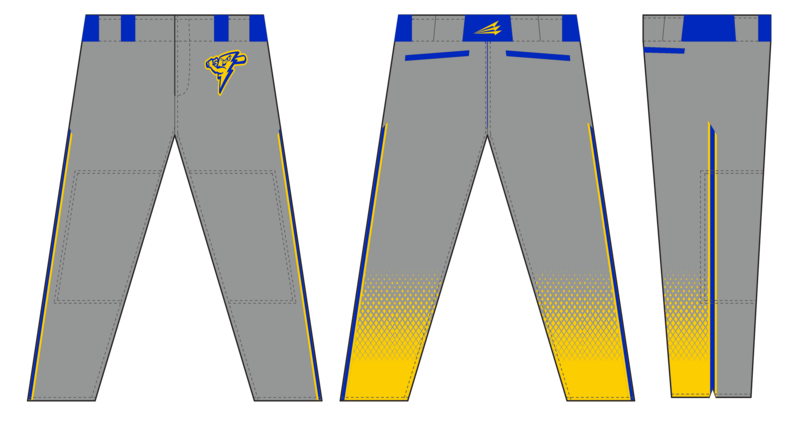 Itasca Lightning Custom Stacheman Elite Long Baseball Pants #BP2