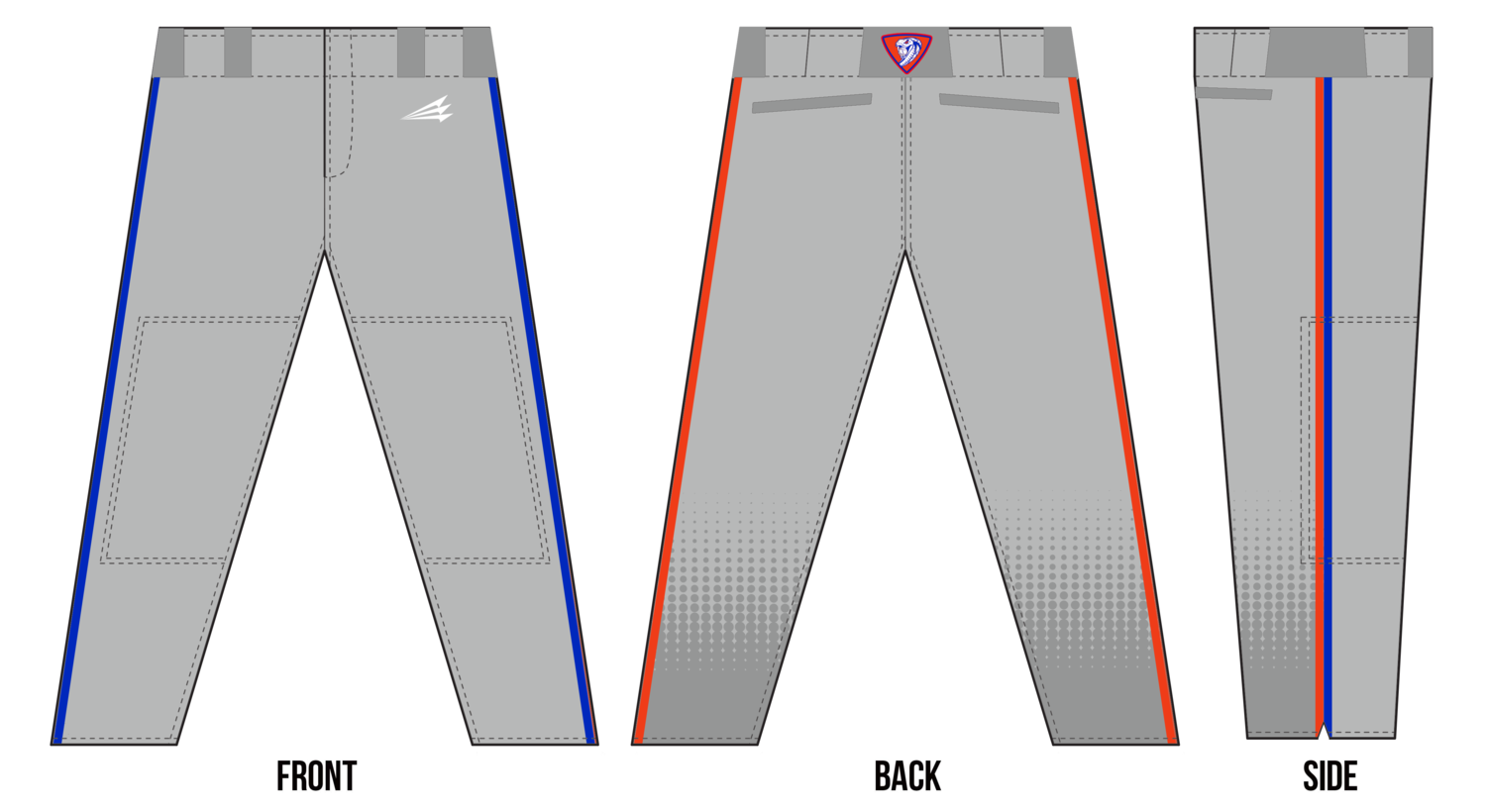 Westminster Vipers Custom Stacheman Elite Baseball Pants #BP3