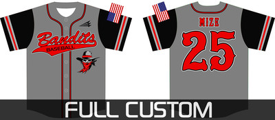 Bandits Baseball Custom Jersey Design #1