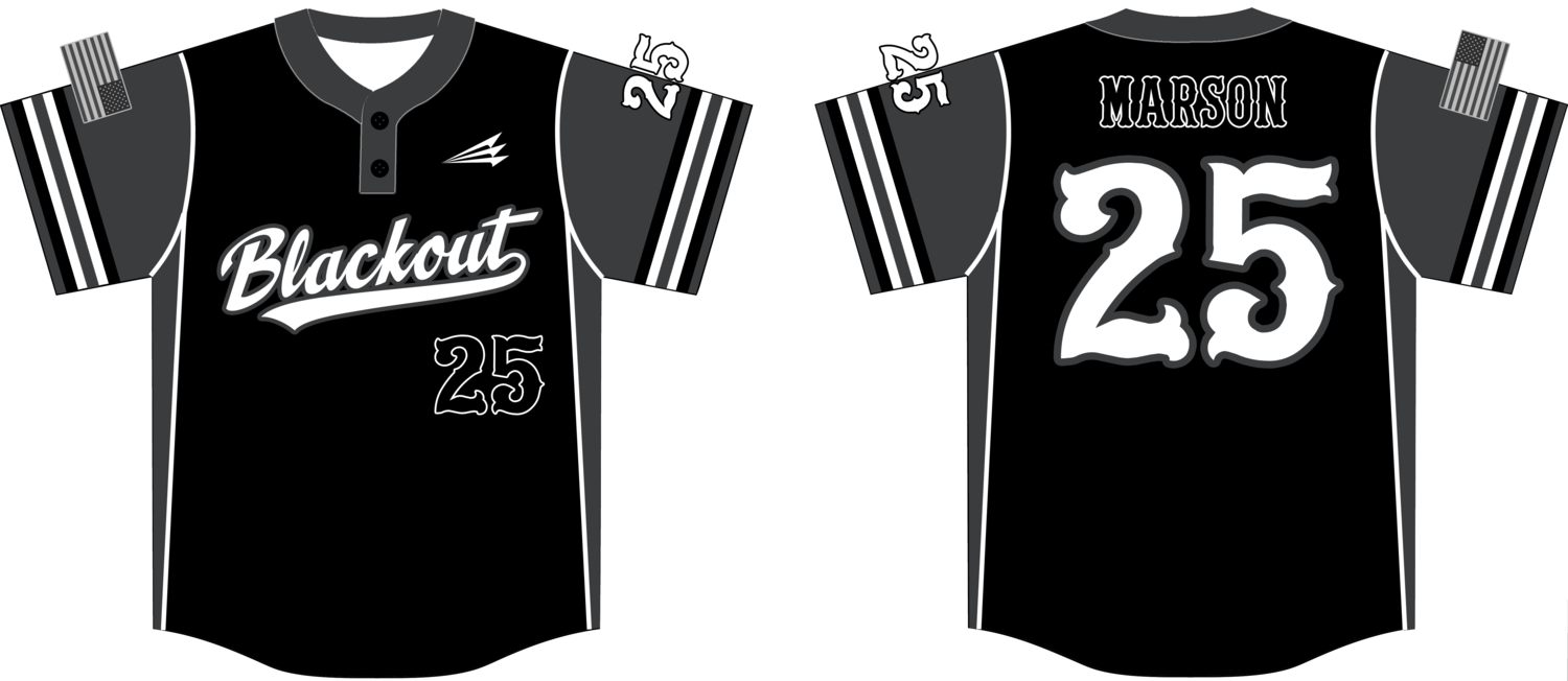 Blackout Baseball Custom HexaFlex Jersey #J4