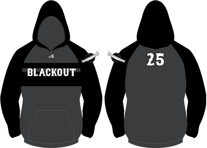 Blackout Baseball Custom Winterized Vulcan Hoodie #VH2