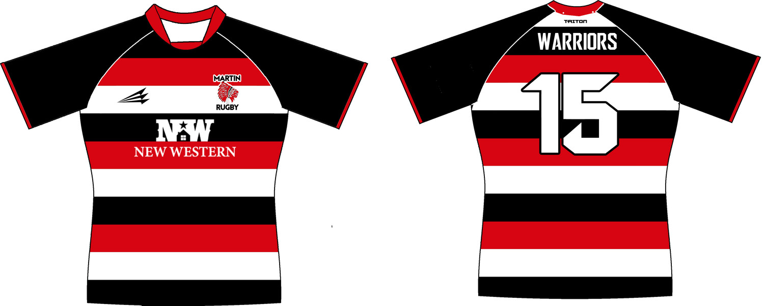 Martin Warriors Rugby Custom Pro-Premier Rugby Jersey #J1b