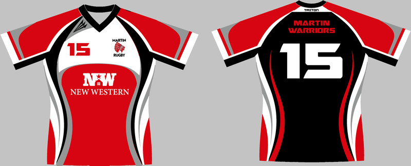 Martin Warriors Rugby Custom Pro-Premier Rugby Jersey #J3b