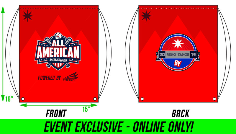 Baseball Youth All-American Reno-Tahoe 2019 Drawstring Bag DB1