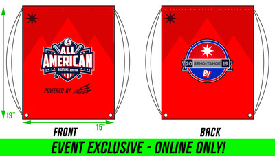 Baseball Youth All-American Reno-Tahoe 2019 Drawstring Bag DB1