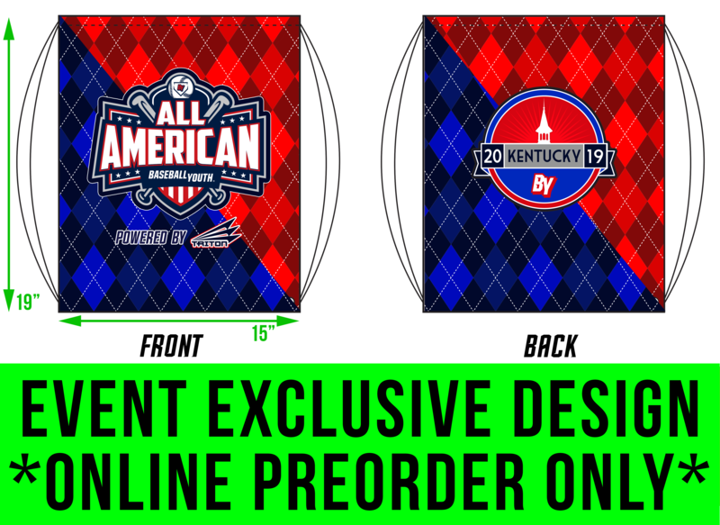 Baseball Youth All-American Kentucky 2019 Drawstring Bag DB1