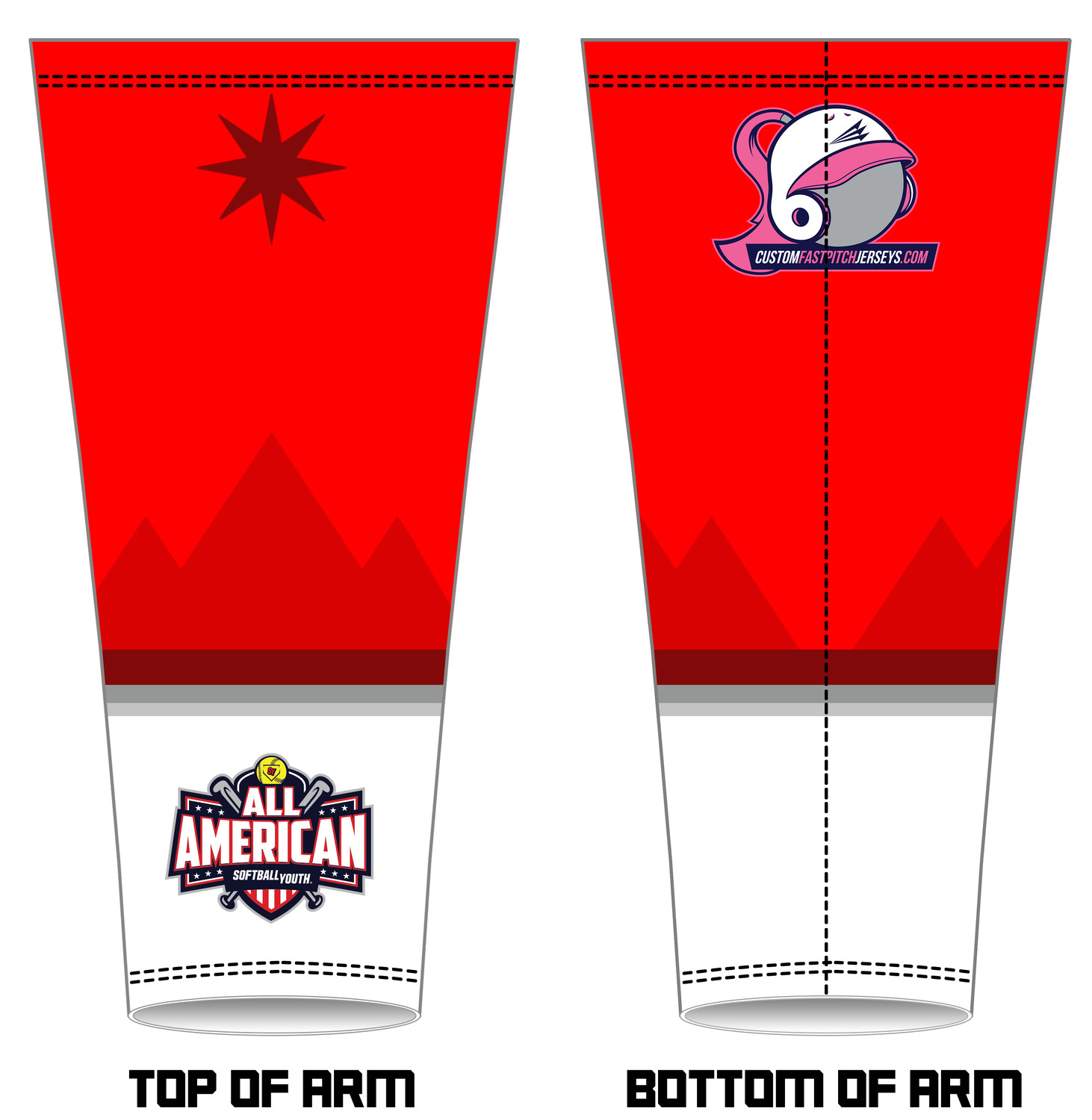 Softball Youth All-Americans Reno-Tahoe 2019 Arm Sleeve AS1