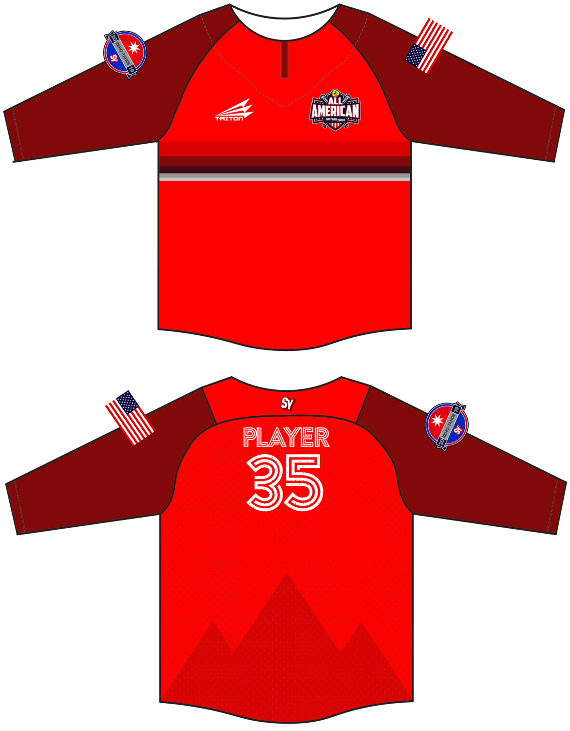 Softball Youth All-Americans Reno-Tahoe 2019 BP Jacket #BPJ1