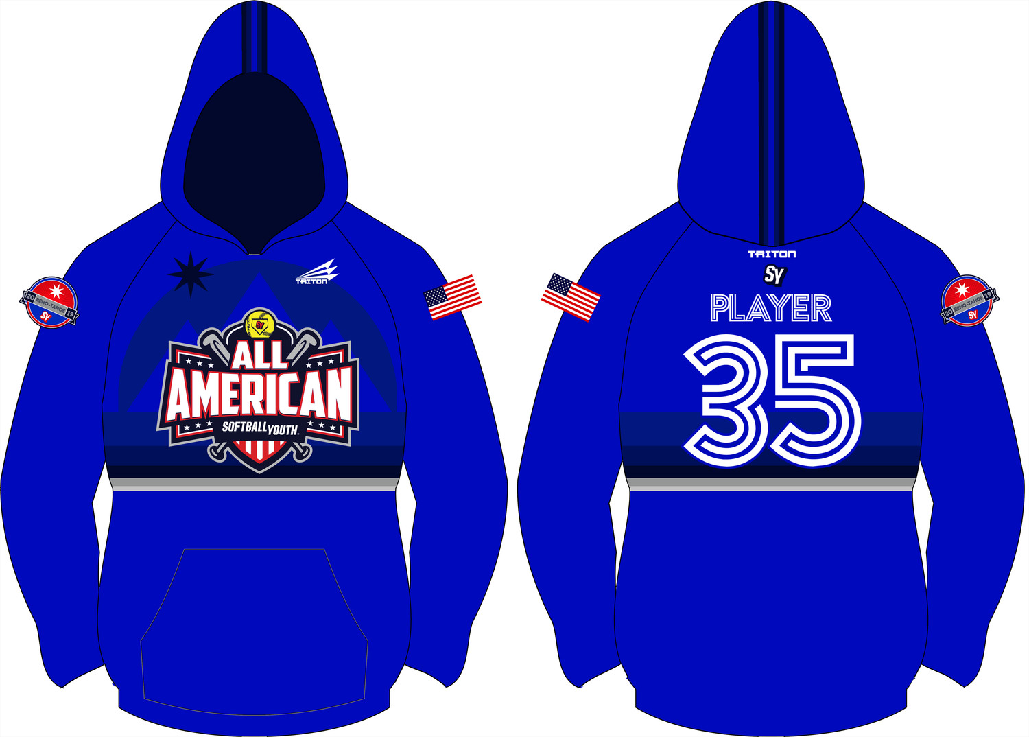 Softball Youth All-Americans Reno-Tahoe 2019 Vulcan Hoodie VH2