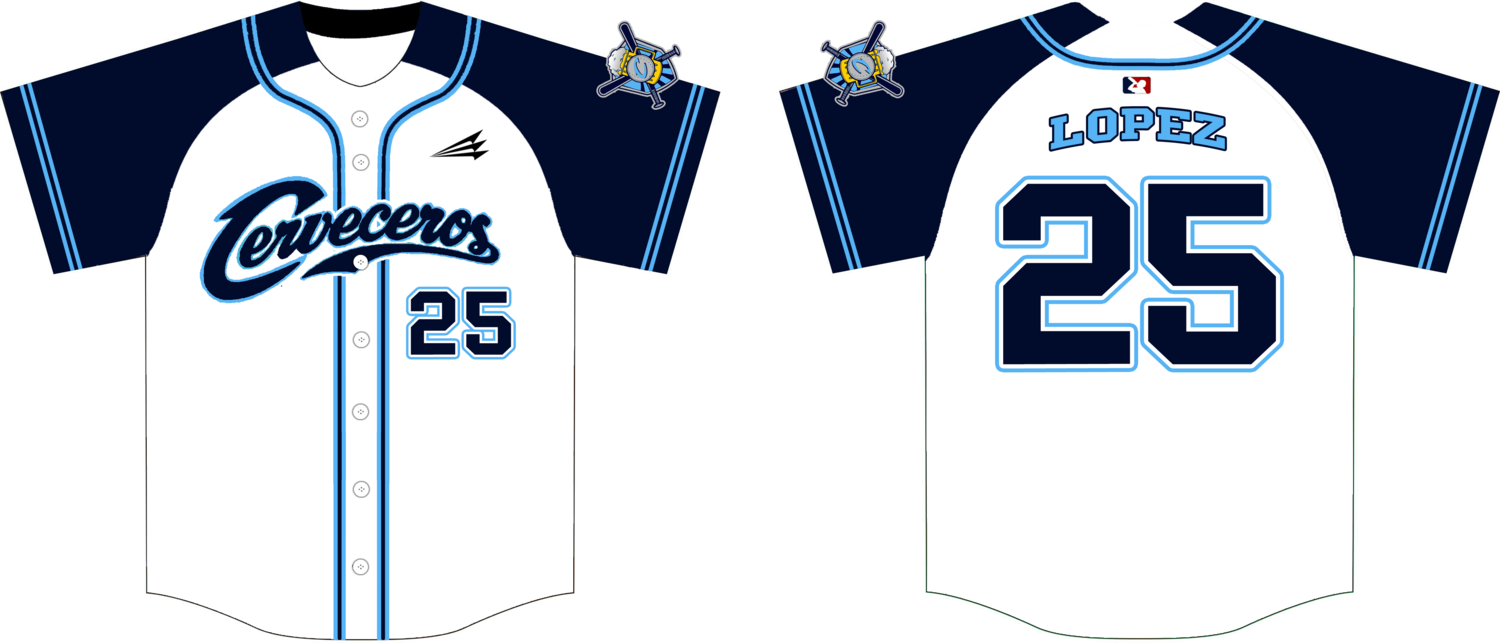 Cerveceros Custom HexaFlex Baseball Jersey Design #J5B