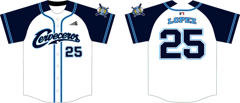 Cerveceros Custom HexaFlex Baseball Jersey Design #J5B