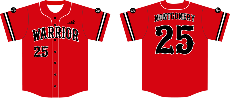 Warrior (Montgomery) Custom HexaFlex Baseball Jersey #J3