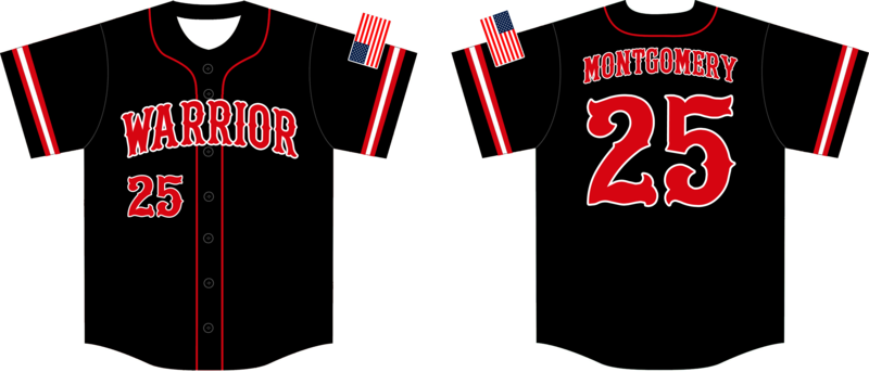 Warrior (Montgomery) Custom HexaFlex Baseball Jersey #J3B