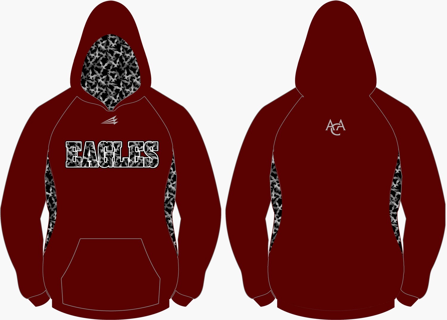 ACA Eagleflage Vulcan Winterproof Sublimated Hoodie 7b