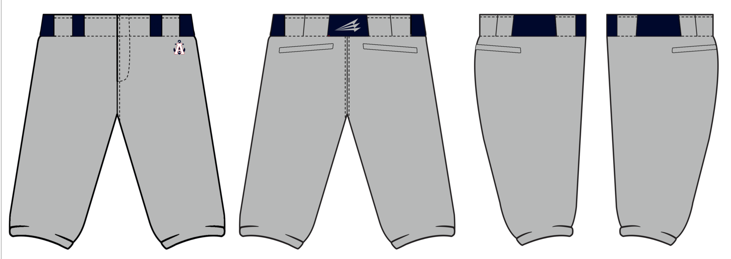 Annapolis Post 7 Admirals Stacheman Elite Custom Vintage Knicker Pants #PV5