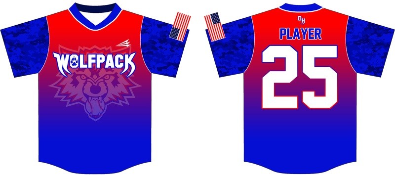 Ozone Howard Wolfpack Custom Baseball Jersey Design #2D