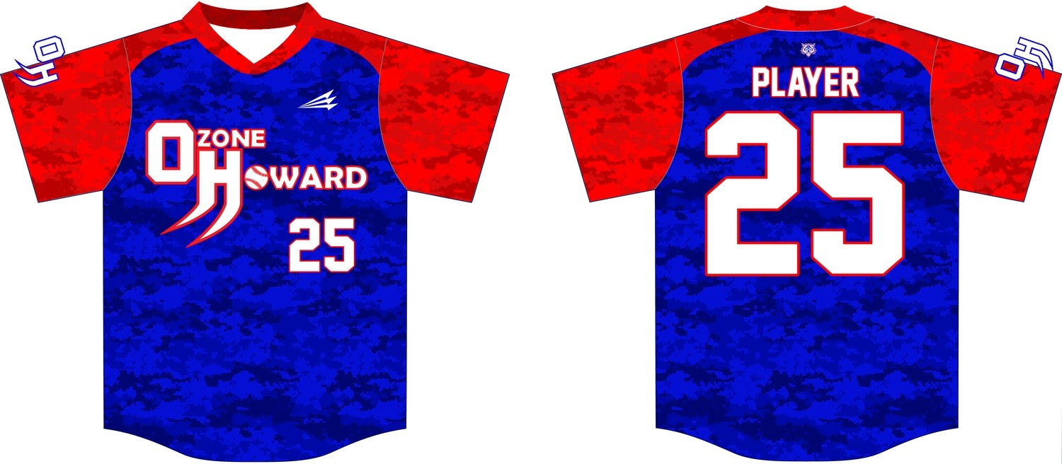 Ozone Howard Wolfpack Custom Baseball Jersey Design #1C