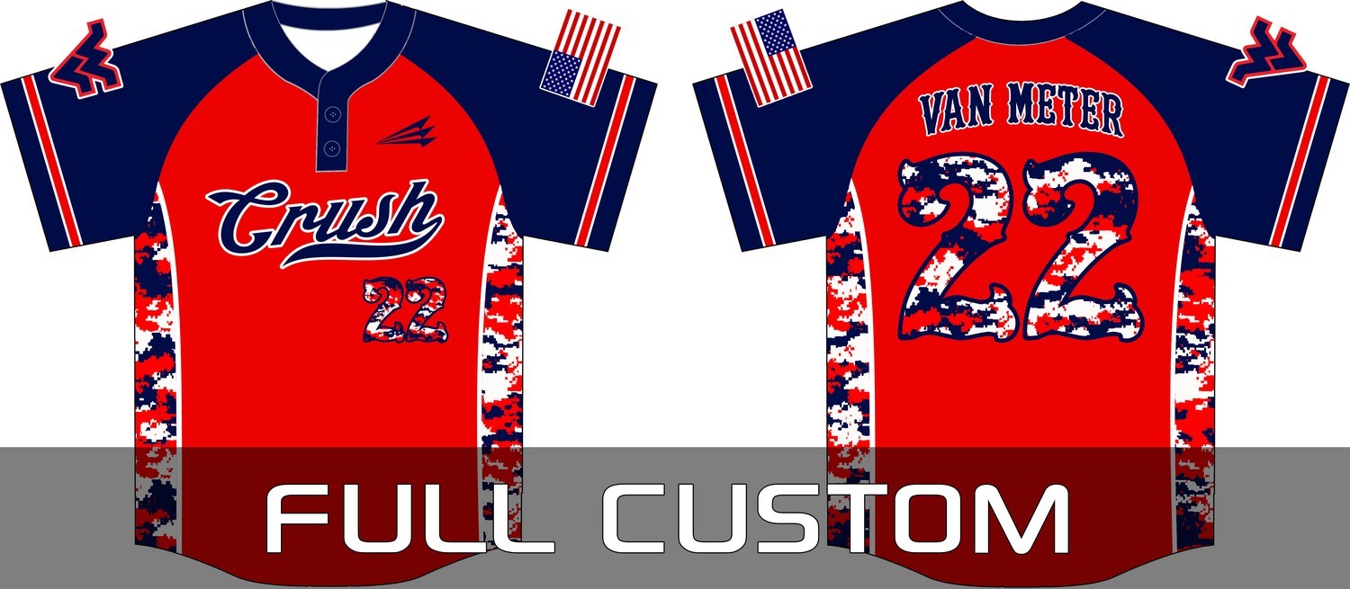 Potomac Valley Crush Baseball Camo Jersey 2