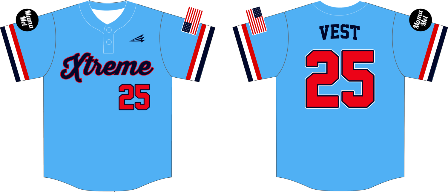 Xtreme Custom NanoDri Baseball Jersey #1C