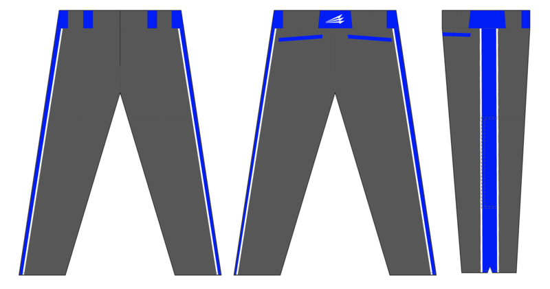 Rose City Royals Baseball Custom Pants Design #1
