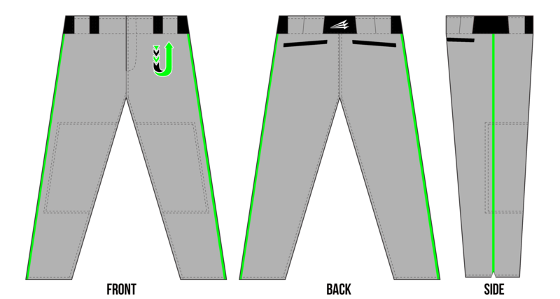 Unlimited Training Academy Custom Baseball Pants Design #1