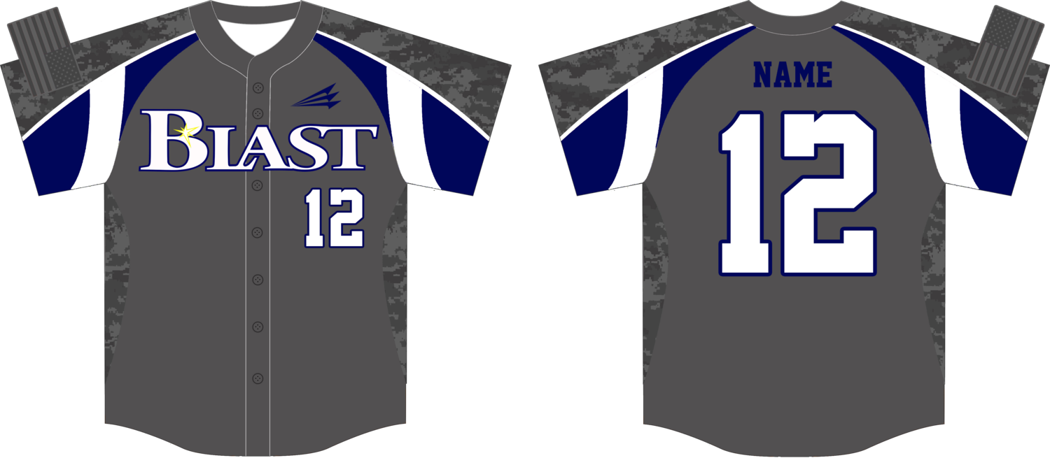 Tennessee Blast Baseball Camo Jersey