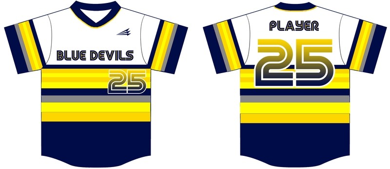 Victor Blue Devils Custom Baseball Jersey Design #2C