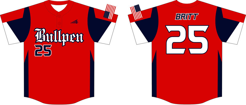 Bullpen Braves Custom NanoDri Baseball Jersey #J3
