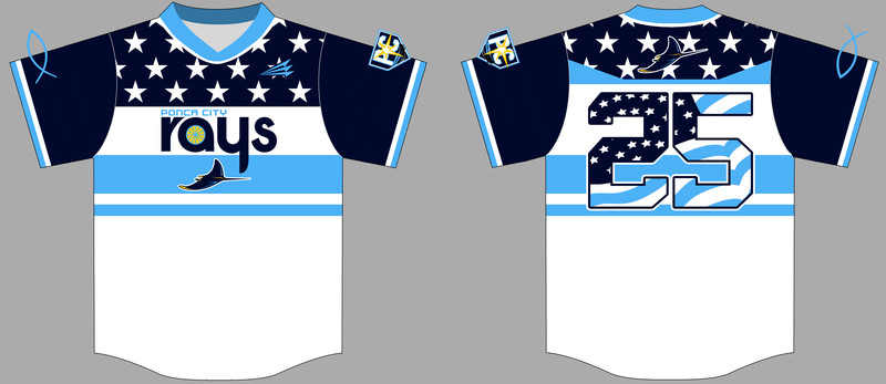 Ponca City Rays Custom Nanodri Baseball Jersey #J4
