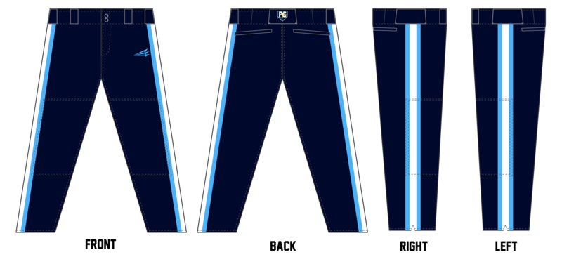 Ponca City Rays Stacheman Elite Custom Long Pants #BP2A