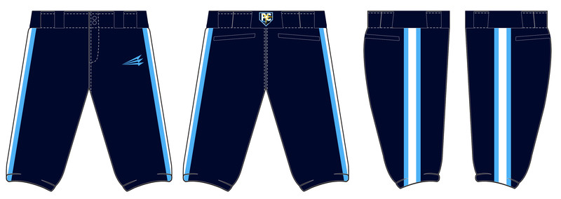 Ponca City Rays Stacheman Elite Custom Knicker Pants #BP2B