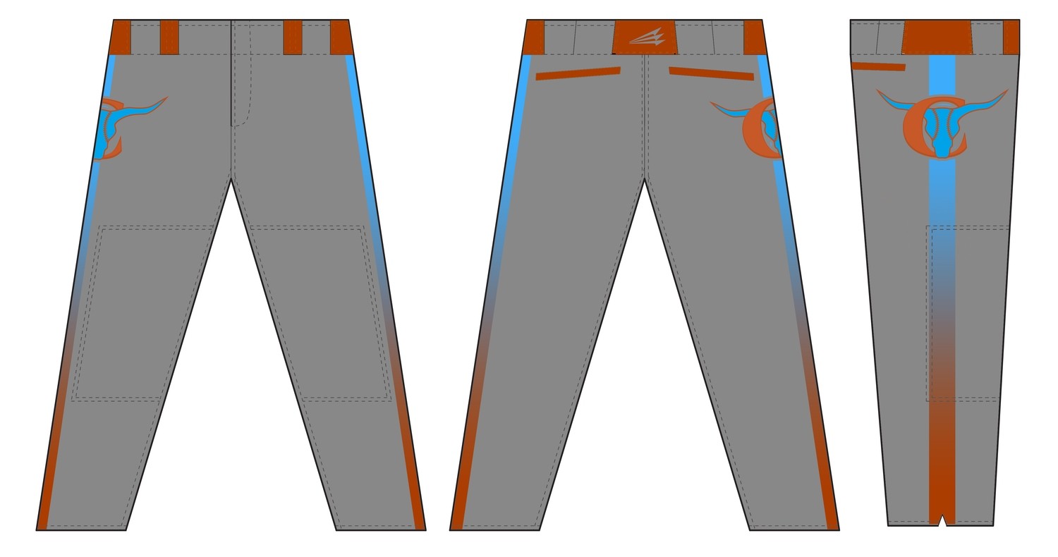 Clayton Stampede Custom Baseball Pants #1B