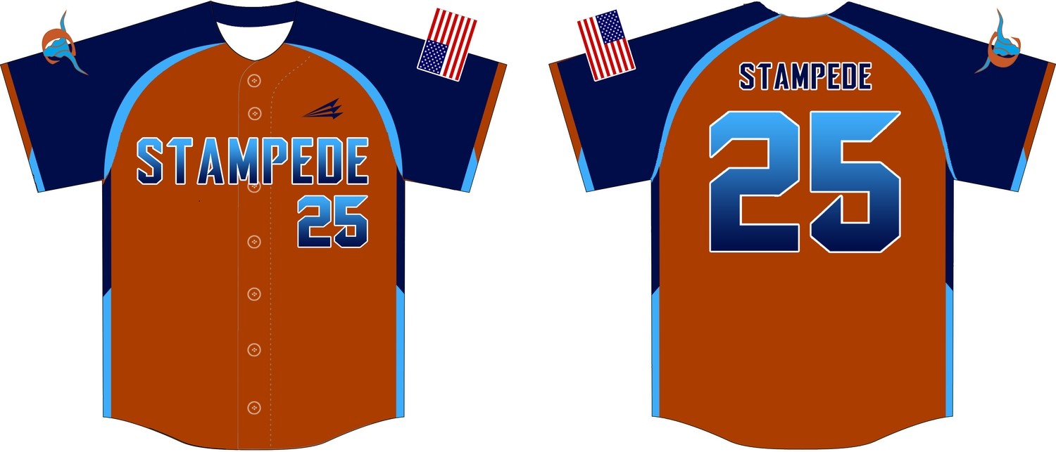Clayton Stampede Custom Baseball Jersey #2B