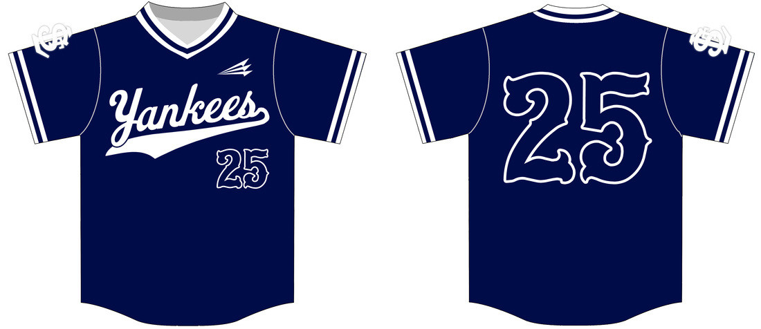 STL Yankees Custom Baseball Jersey 1d
