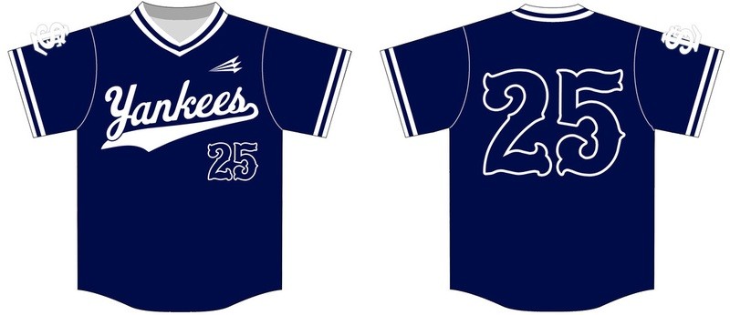 STL Yankees Custom Baseball Jersey 1d